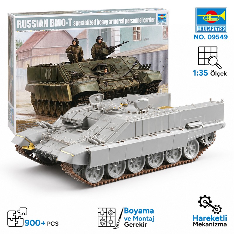 Trumpeter 09549 Russian BMO-T specialized heavy armored personnel carrier Maket Model Kit
