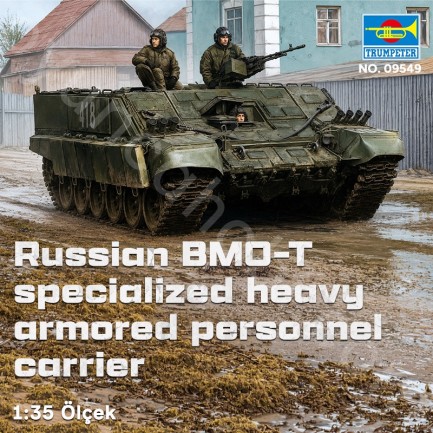 Trumpeter 09549 Russian BMO-T specialized heavy armored personnel carrier Maket Model Kit - Thumbnail