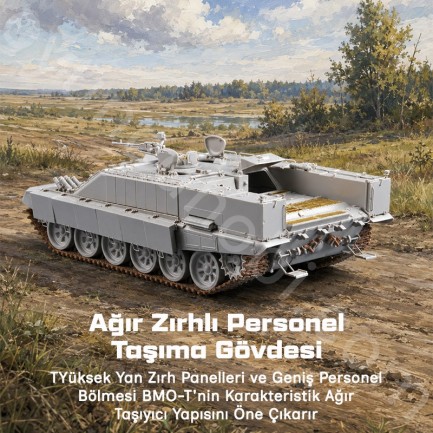 Trumpeter 09549 Russian BMO-T specialized heavy armored personnel carrier Maket Model Kit - Thumbnail