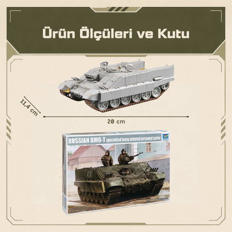 Trumpeter 09549 Russian BMO-T specialized heavy armored personnel carrier Maket Model Kit