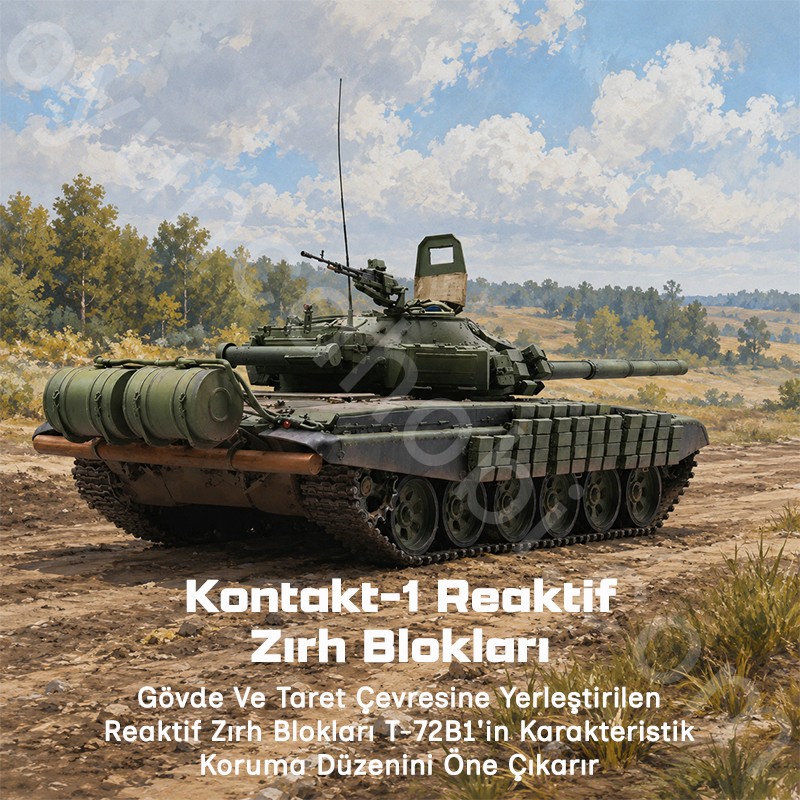 Trumpeter 09555 Russian T-72B1 MBT (w/kontakt-1 reactive armor) Maket Model Kit