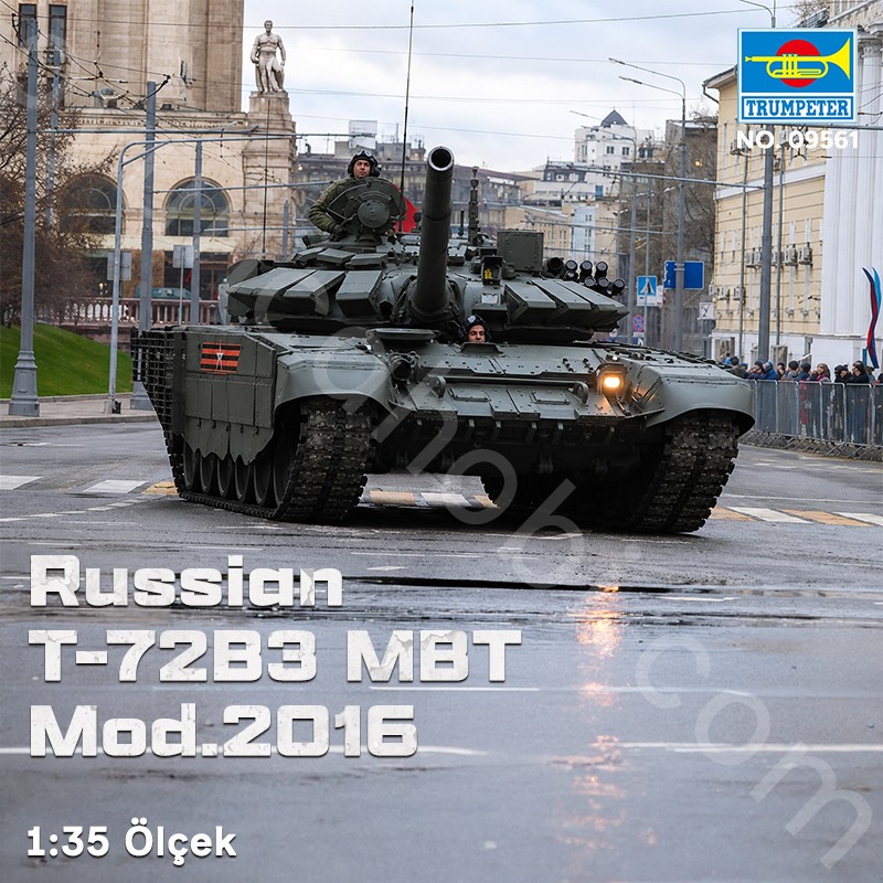 Trumpeter 09561 Russian T-72B3 MBT Mod.2016 Maket Model Kit