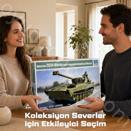 Trumpeter 09562 Russian 2S34 Hosta Self-Propelled Howitzer/Mortar Maket Model Kit - Thumbnail