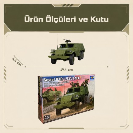 Trumpeter 09573 [Soviet BTR-152V1 APC] Maket Model Kit - Thumbnail
