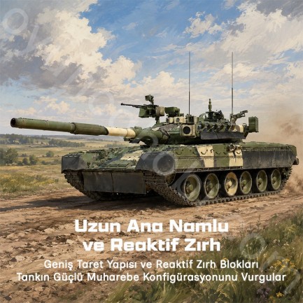 Trumpeter 09578 Russian T-80UK MBT Maket Model Kit - Thumbnail
