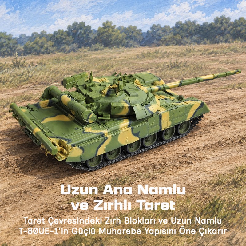 Trumpeter 09579 Russian T-80UE-1 MBT Maket Model Kit
