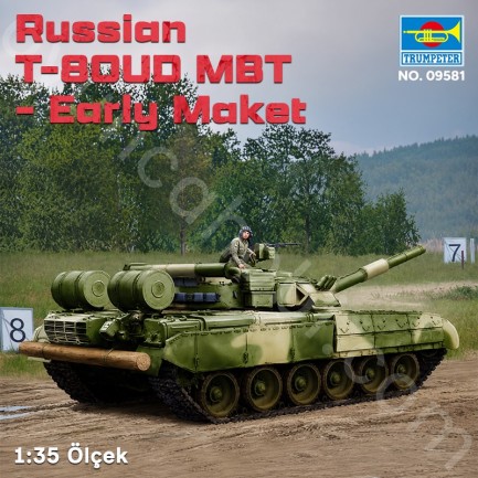 Trumpeter 09581 Russian T-80UD MBT - Early Maket Model Kit - Thumbnail