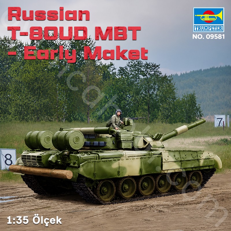 Trumpeter 09581 Russian T-80UD MBT - Early Maket Model Kit