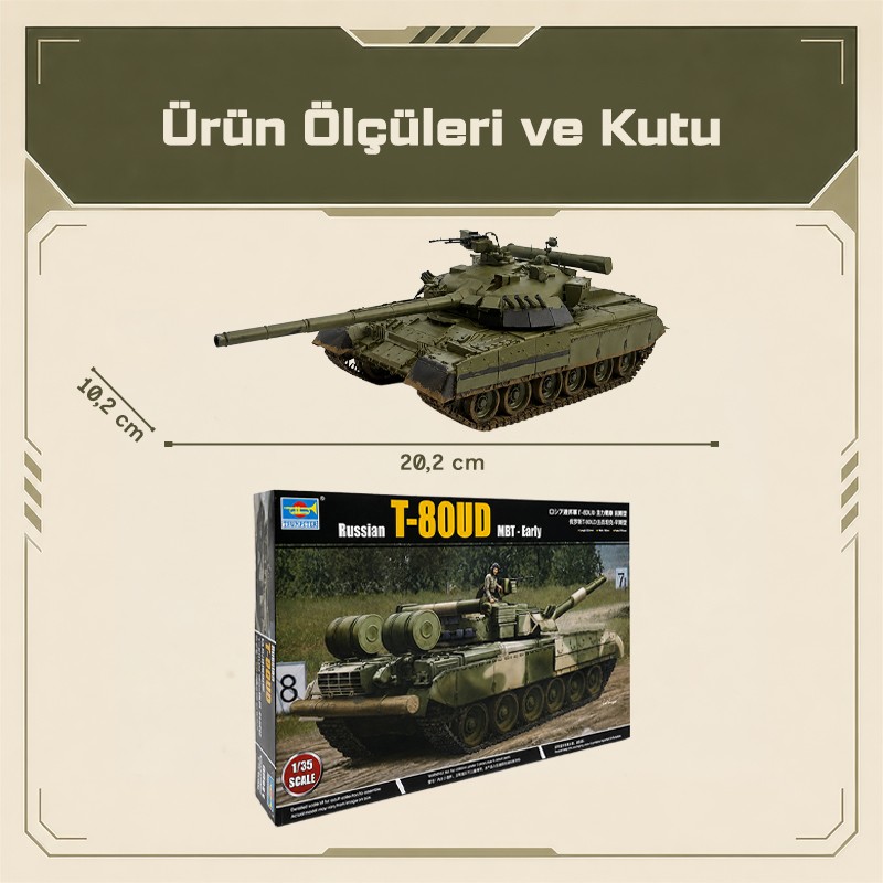 Trumpeter 09581 Russian T-80UD MBT - Early Maket Model Kit