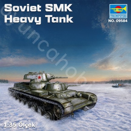 Trumpeter 09584 Soviet SMK Heavy Tank Maket Model Kit - Thumbnail