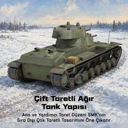 Trumpeter 09584 Soviet SMK Heavy Tank Maket Model Kit - Thumbnail