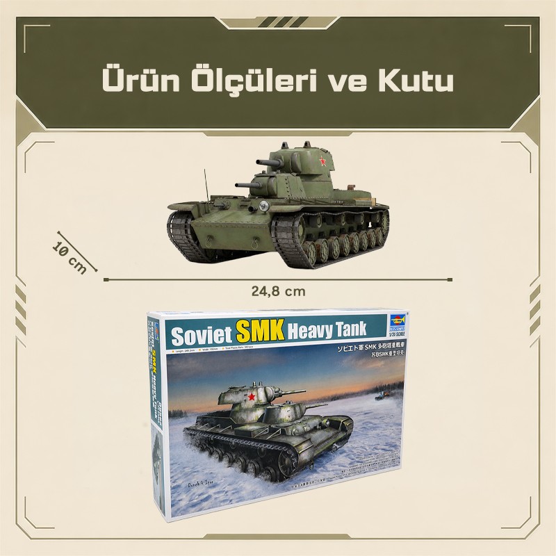 Trumpeter 09584 Soviet SMK Heavy Tank Maket Model Kit