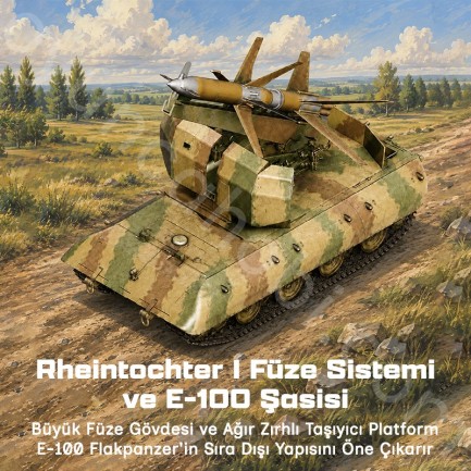 Trumpeter 09586 E-100 Flakpanzer w/Flakrakete Rheintocher I Maket Model Kit - Thumbnail