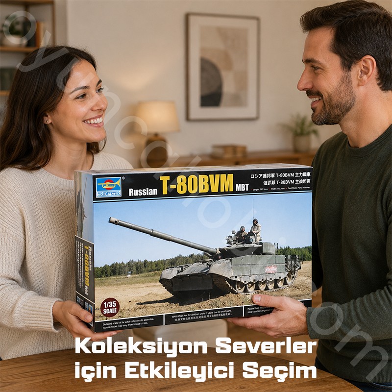 Trumpeter 09587 Russian T-80BVM MBT Maket Model Kit