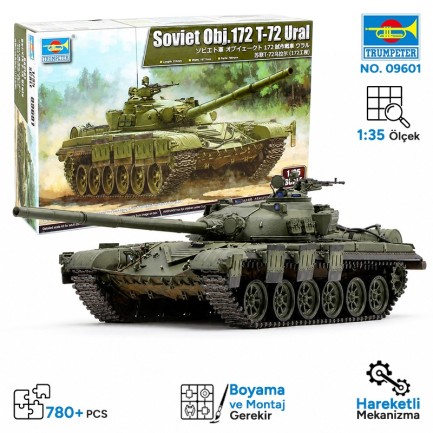 Trumpeter - Trumpeter 09601 Soviet Obj.172 T-72 Ural Maket Model Kit