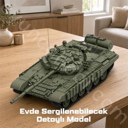 Trumpeter 09602 Soviet T-72 Ural with Kontakt-1 Reactive Armor Maket Model Kit - Thumbnail