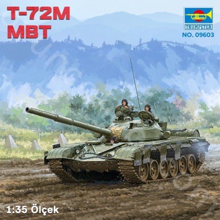 Trumpeter 09603 T-72M MBT Maket Model Kit - Thumbnail