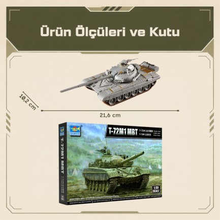 Trumpeter 09604 T-72M1 MBT Maket Model Kit - Thumbnail