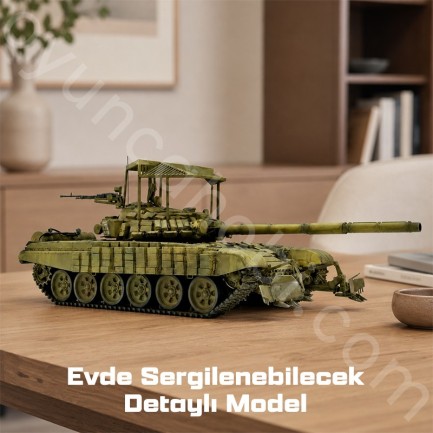 Trumpeter 09609 Russian T-72B1 with KTM-6 |*| Grating Armour Maket Model Kit - Thumbnail