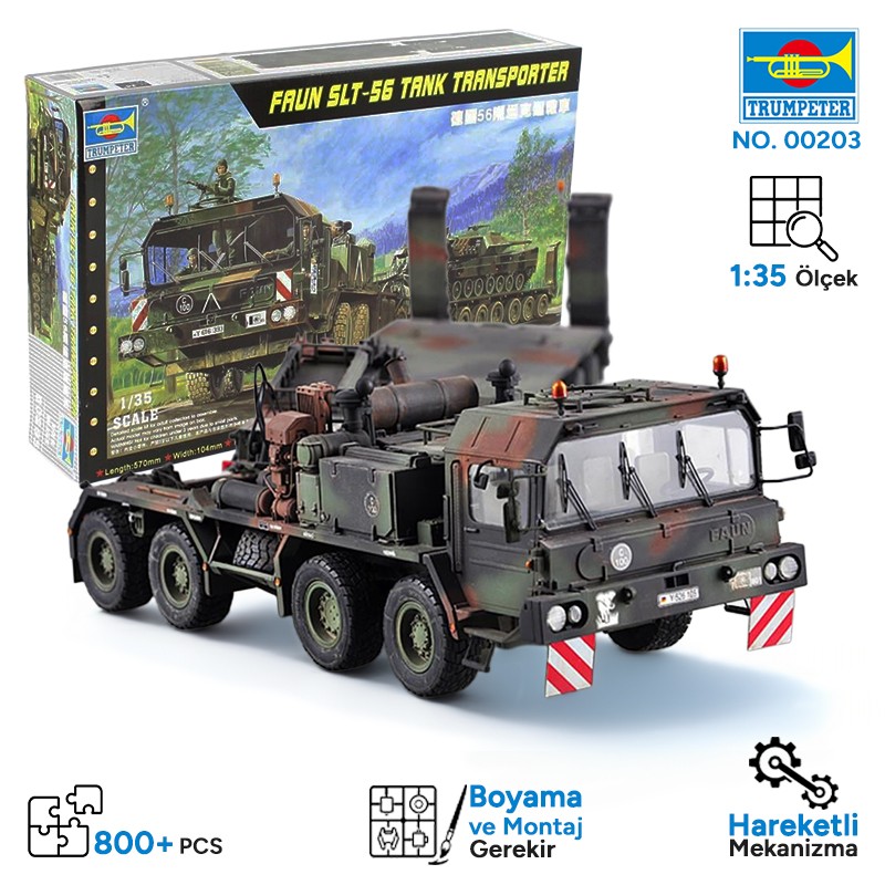 Trumpeter Faun elefant Slt-56 panzer transporter Maket Model Kit