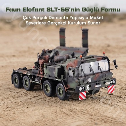 Trumpeter Faun elefant Slt-56 panzer transporter Maket Model Kit - Thumbnail
