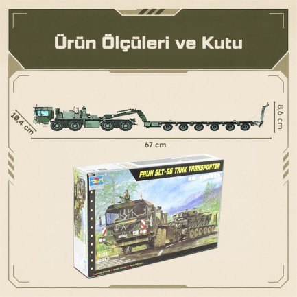 Trumpeter Faun elefant Slt-56 panzer transporter Maket Model Kit - Thumbnail