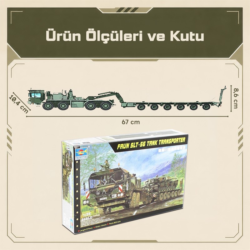 Trumpeter Faun elefant Slt-56 panzer transporter Maket Model Kit