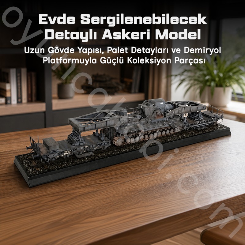 Trumpeter Morser Karl-railway transport carrier Maket Model Kit