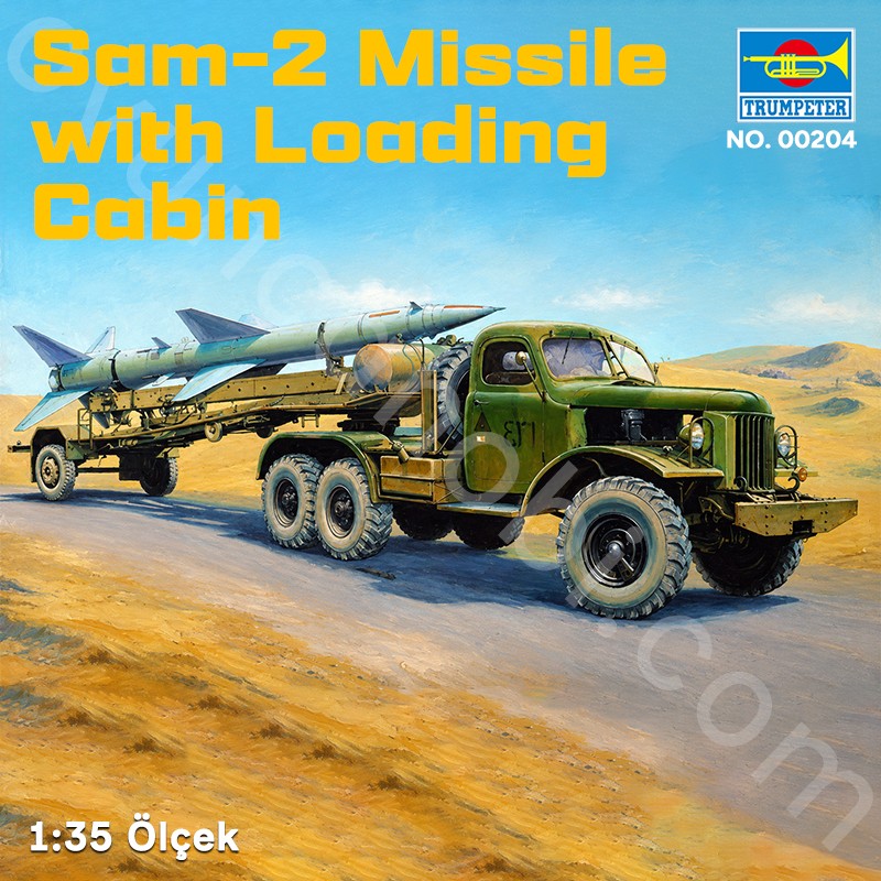Trumpeter Sam-2 Missile with Loading Cabin Maket Model Kit