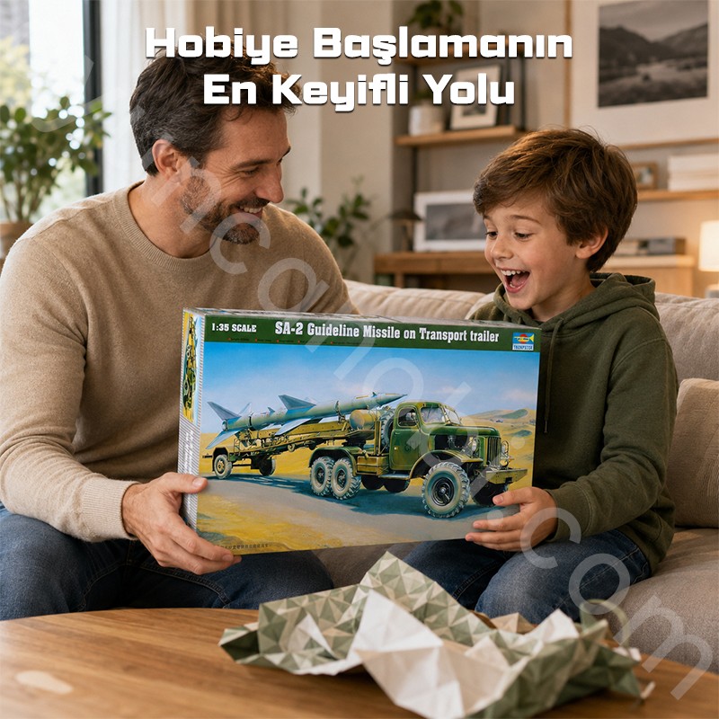 Trumpeter Sam-2 Missile with Loading Cabin Maket Model Kit