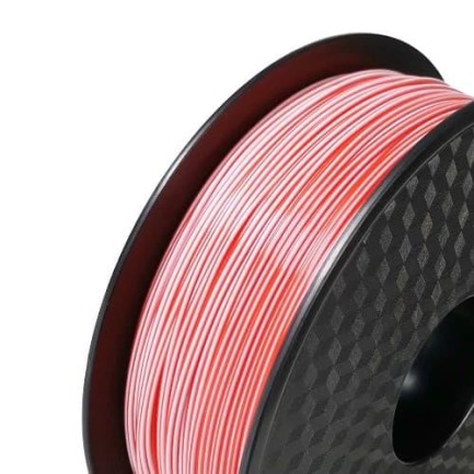 TwoTrees - Two Trees 3D 1.75 MM 3D Yazıcı PLA Filament 1 KG - Çift Renk Beyaz - Kırmızı