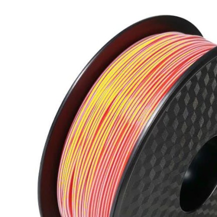 TwoTrees - Two Trees 3D 1.75 MM 3D Yazıcı PLA Filament 1 KG - Çift Renk Kırmızı - Sarı