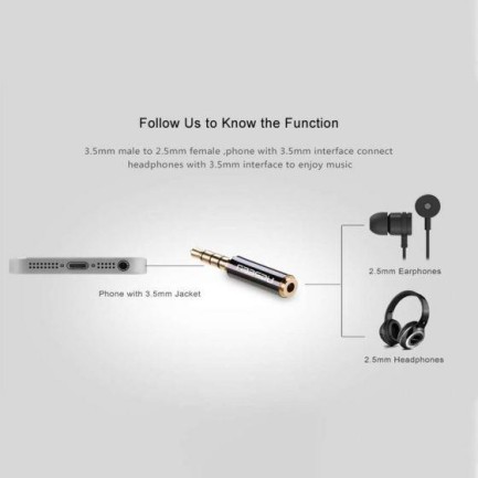 Ugreen 3.5mm Erkek to 2.5mm Dişi Jack Dönüştürücü - Thumbnail