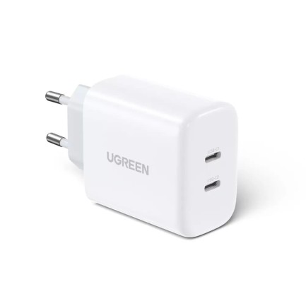 Ugreen - Ugreen 40W Çift Çıkışlı USB Type-C PD Şarj Cihazı