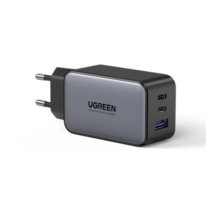 Ugreen 65W USB Type-C QC 4.0 PD 3.0 GanX 3 Portlu Hızlı Şarj Cihazı - Thumbnail