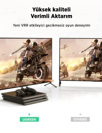 Ugreen 8K Ultra HD HDMI 2.1 Görüntü Aktarma Kablosu 1 Metre - Thumbnail