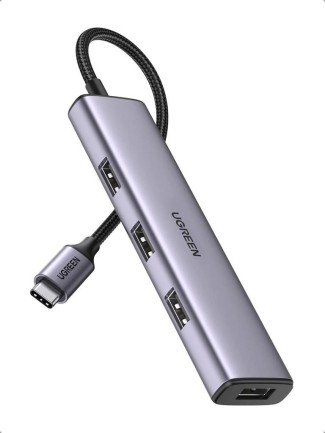 Ugreen - Ugreen Alüminyum Type-C to 4 Portlu USB 3.0 Çoklayıcı Adaptör