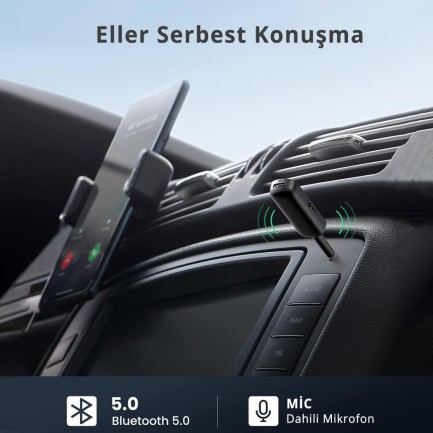 Ugreen Aux Bluetooth 5.0 Transmitter & Receiver Kablosuz Ses Adaptörü - Thumbnail