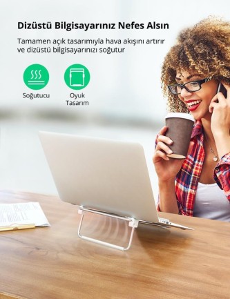 Ugreen Ayarlanabilir Katlanabilir Masaüstü Notebook Standı - Thumbnail