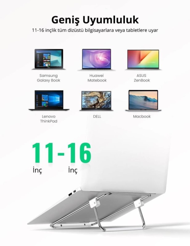 Ugreen Ayarlanabilir Katlanabilir Masaüstü Notebook Standı