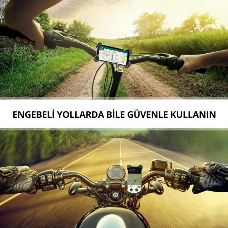 Ugreen Bisiklet Motosiklet 360° Dönebilen Telefon Tutucu