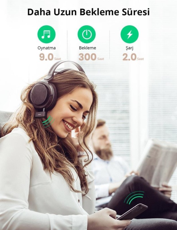 Ugreen Bluetooth 5.0 Kablosuz Müzik Alıcı Audio Receiver
