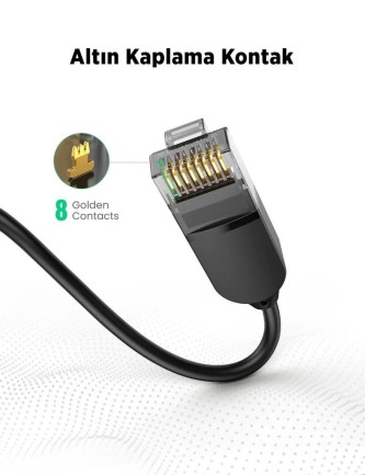 Ugreen Cat6A Slim 10Gbps Ethernet Kablosu 3 Metre - Thumbnail