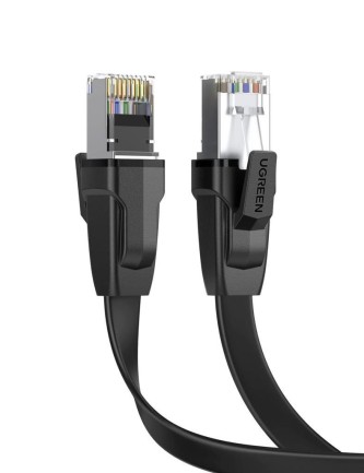 Ugreen - Ugreen CAT8 40Gbps U/FTP Flat RJ45 Ethernet Ağ Kablosu 1 Metre
