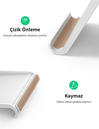 Ugreen Çok Açılı Masaüstü Telefon Standı Beyaz - Thumbnail