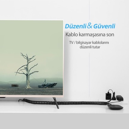 Ugreen Kablo Koruyucu ve Düzenleyici Spiral 5 Metre - Thumbnail