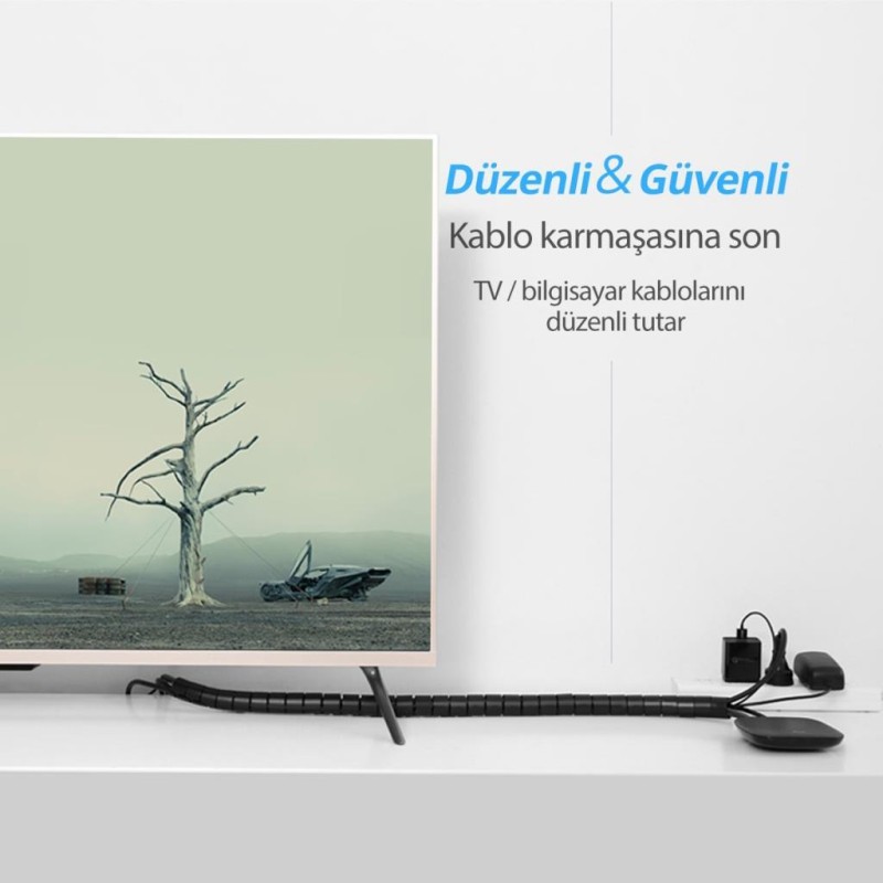 Ugreen Kablo Koruyucu ve Düzenleyici Spiral 5 Metre