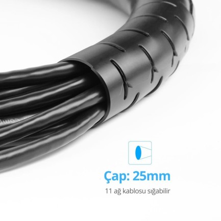 Ugreen Kablo Koruyucu ve Düzenleyici Spiral 5 Metre - Thumbnail