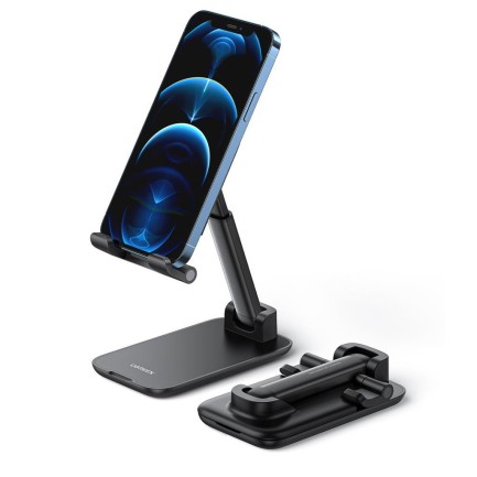 Ugreen Katlanabilir Çok Açılı Yükseklik Ayarlı Telefon Standı Siyah - Thumbnail
