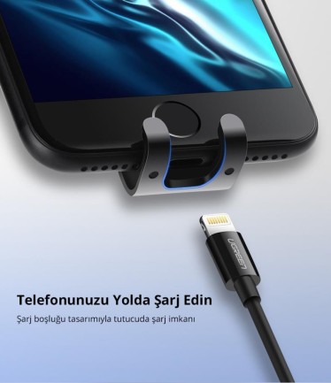 Ugreen Mekanik Araç İçi Telefon Tutucu Siyah - Thumbnail